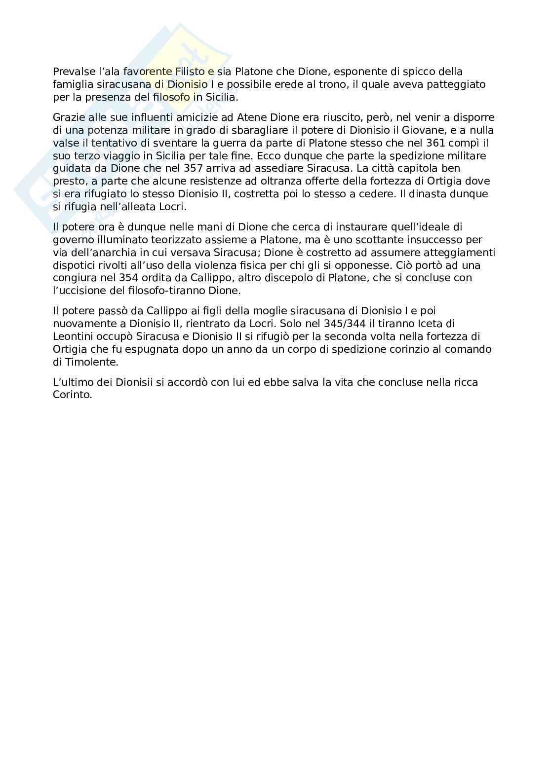 Riassunto esame Storia greca, Prof. Gallo Luigi, libro consigliato Storia greca, Gallo Pag. 6
