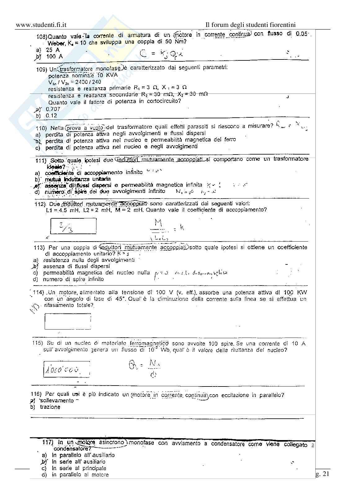 Esercizi esame Elettrotecnica Pag. 21