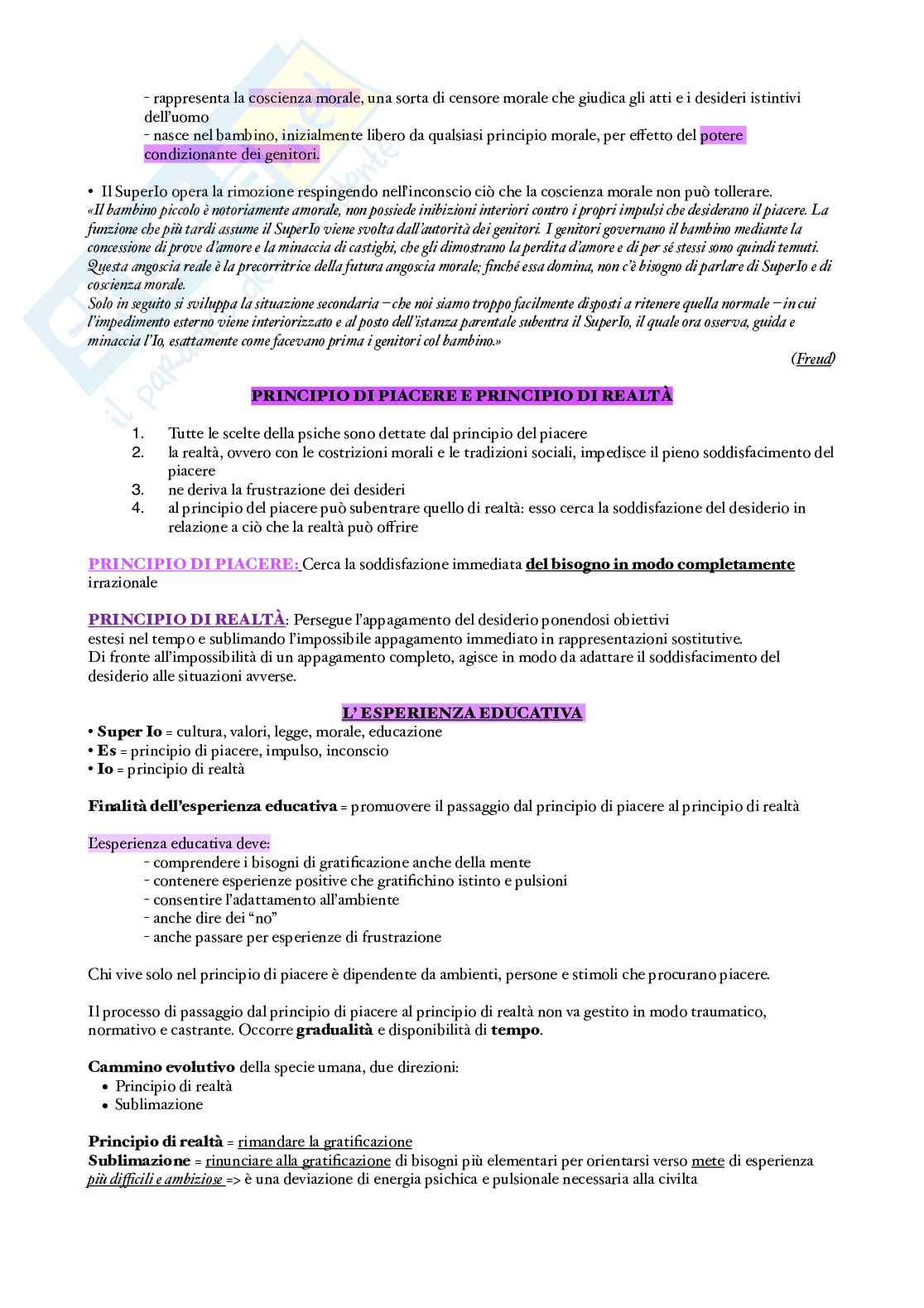 Pedagogia generale e sociale Pag. 16