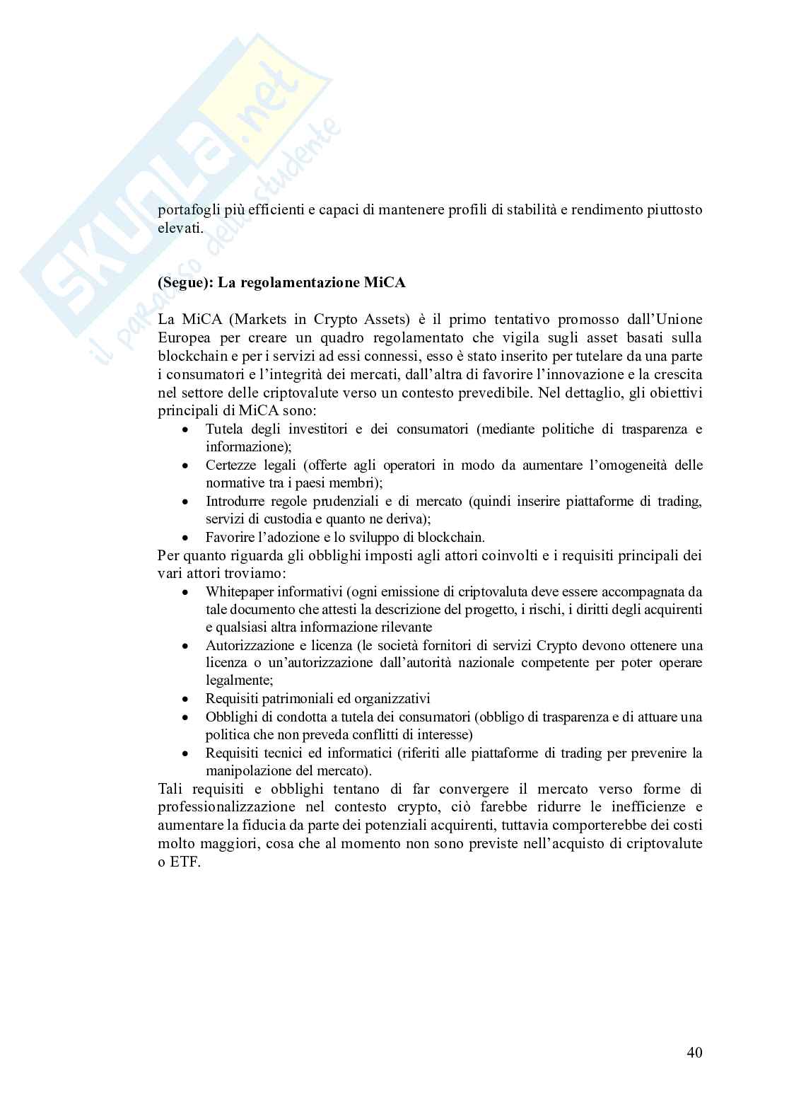 ETF vs criptovalute: metodi alternativi nell'allocazione della liquidità aziendale Pag. 41