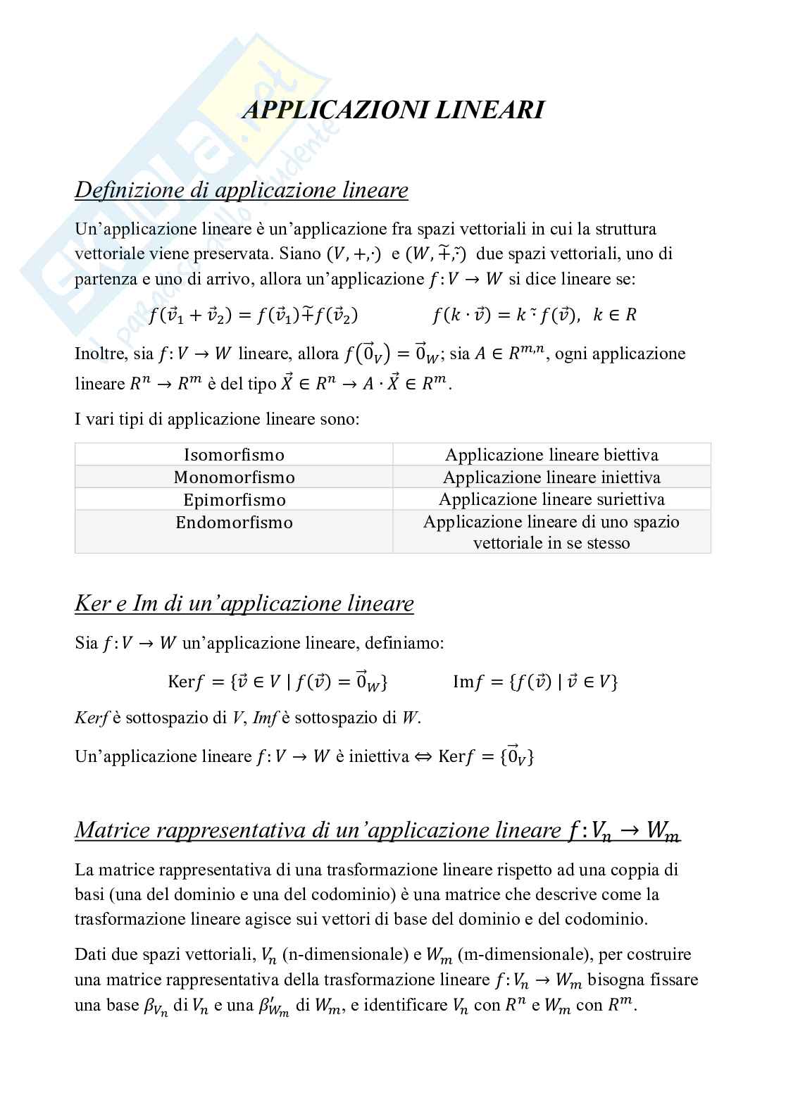 Appunti Algebra lineare e geometria Pag. 26