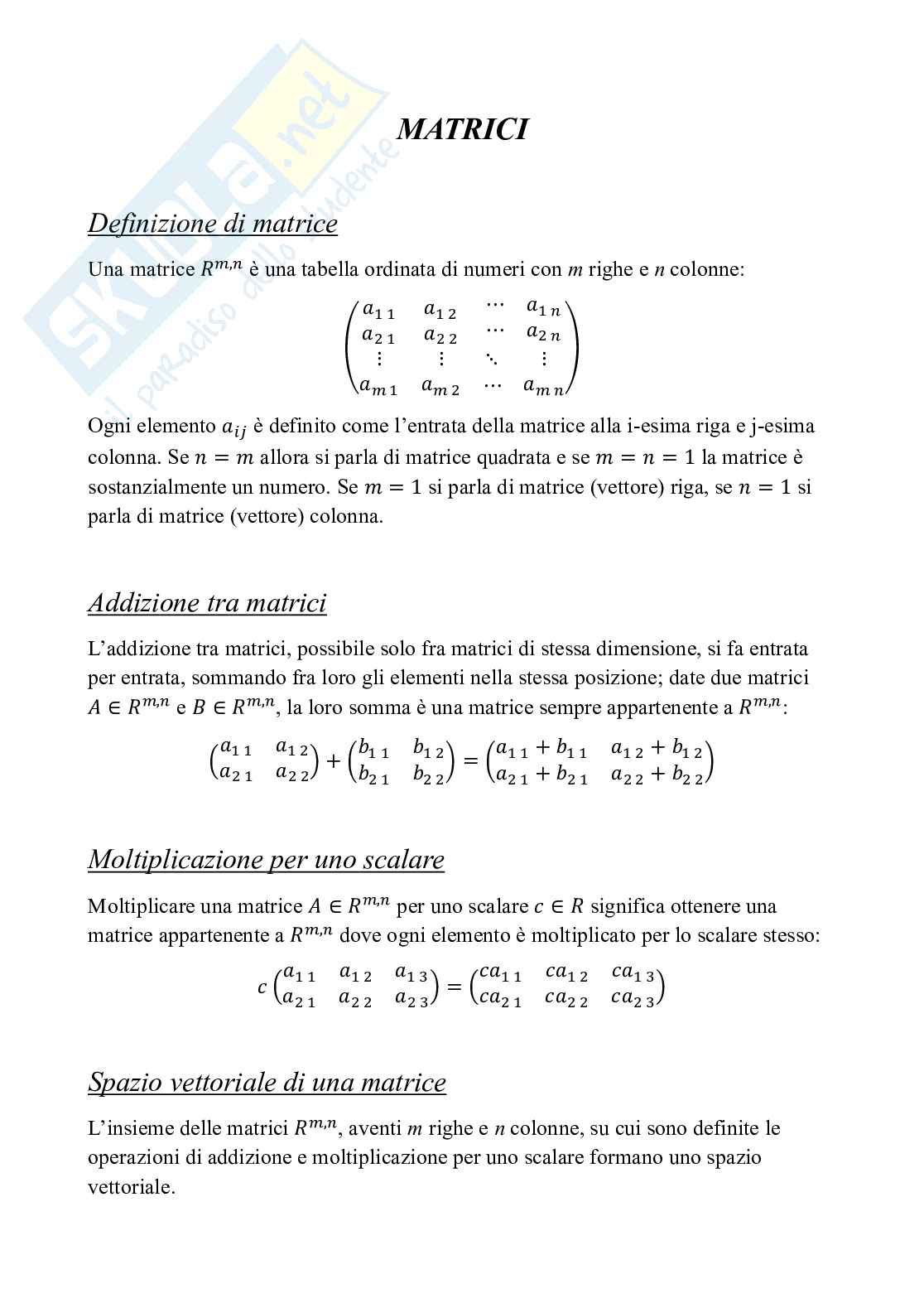 Appunti Algebra lineare e geometria Pag. 6