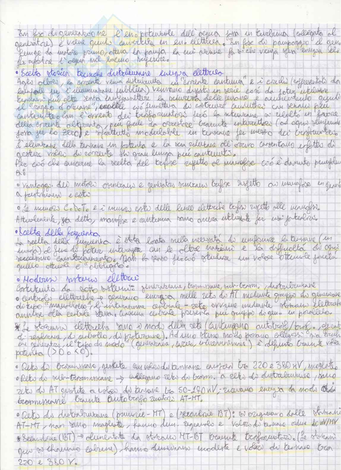 Appunti Sistemi Elettrici per l'Energia - scritti a mano Pag. 2