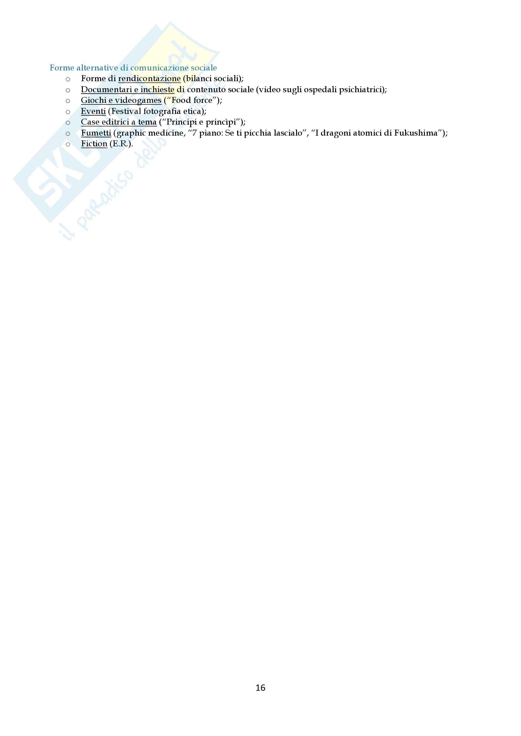 Nozione di comunicazione sociale, Comunicazione sociale Pag. 16