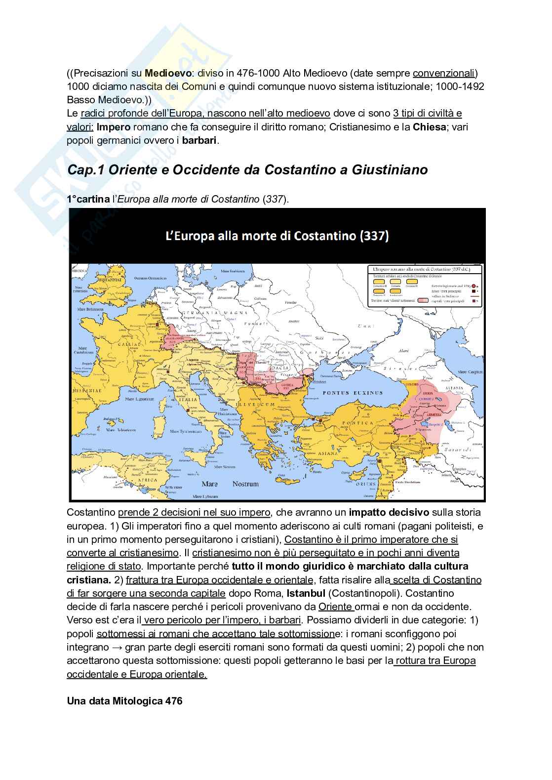 Riassunto esame Storia del diritto medievale e moderno, Prof. Tavilla Elio, libro consigliato Tempi del diritto, Tavilla Pag. 1