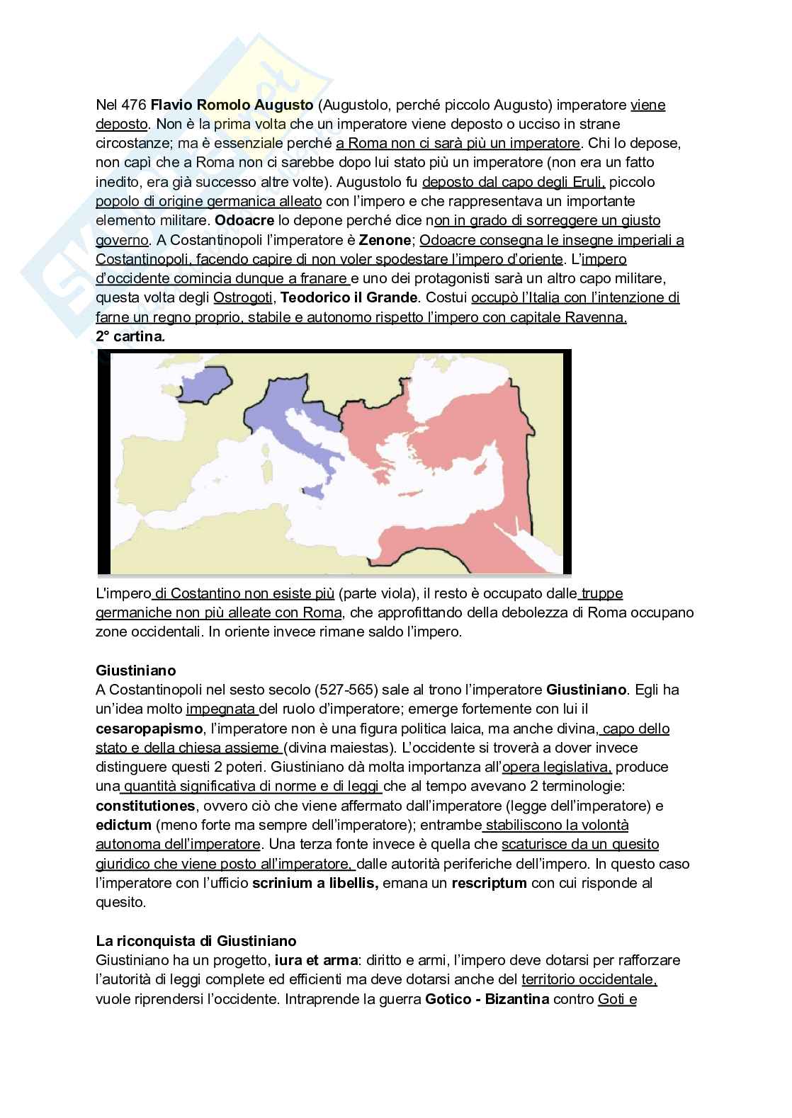 Riassunto esame Storia del diritto medievale e moderno, Prof. Tavilla Elio, libro consigliato Tempi del diritto, Tavilla Pag. 2