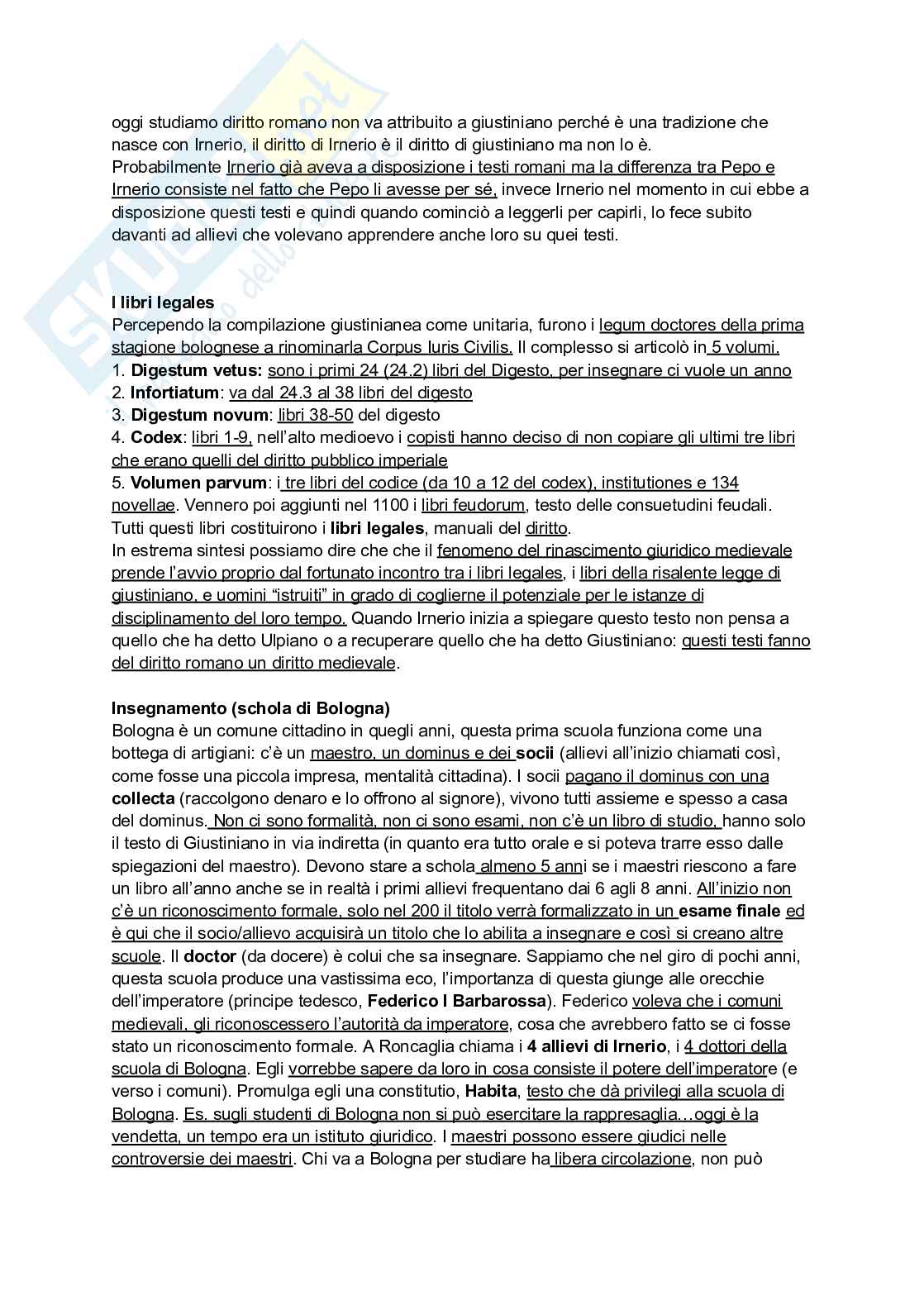 Riassunto esame Storia del diritto medievale e moderno, Prof. Tavilla Elio, libro consigliato Tempi del diritto, Tavilla Pag. 36