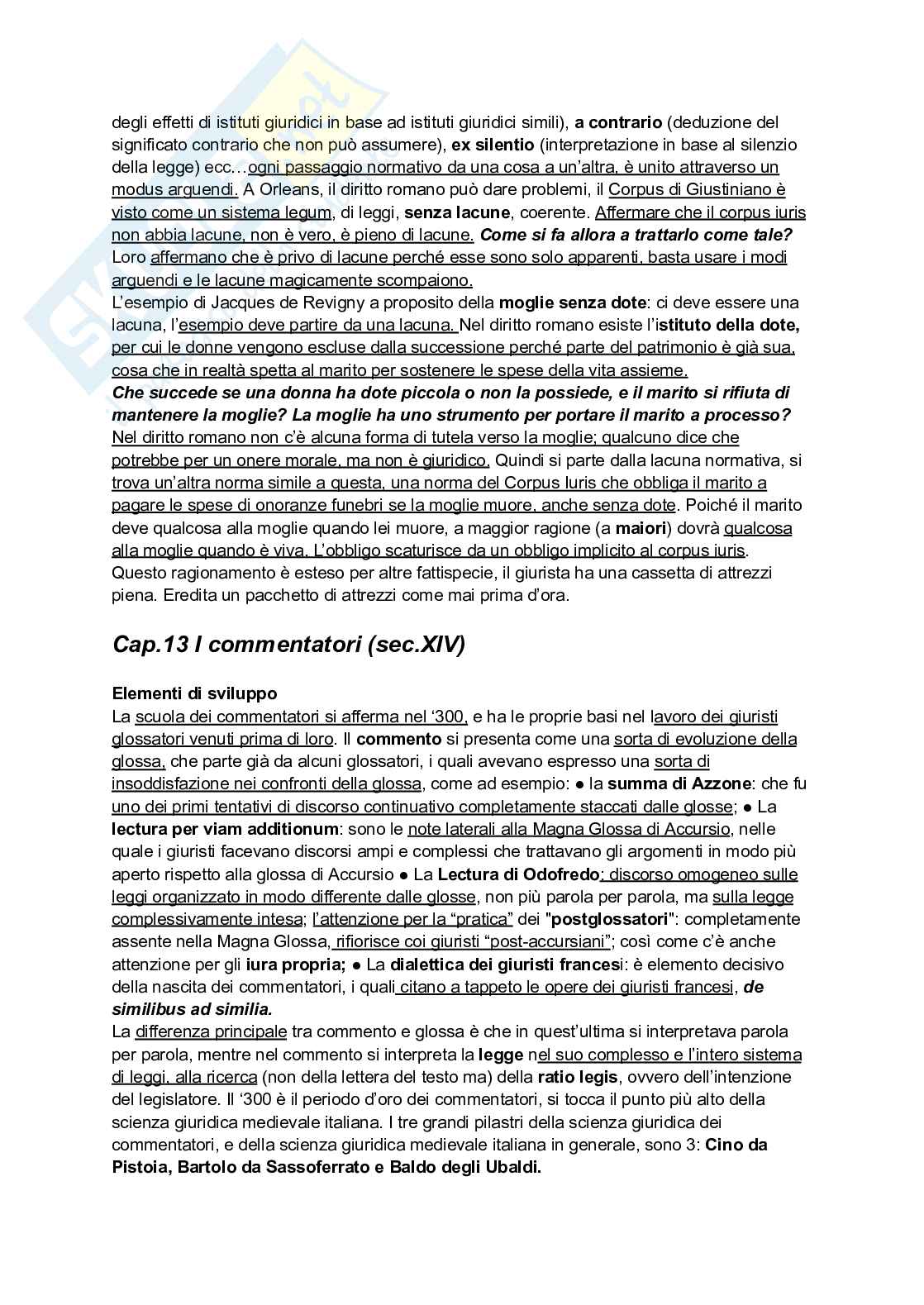 Riassunto esame Storia del diritto medievale e moderno, Prof. Tavilla Elio, libro consigliato Tempi del diritto, Tavilla Pag. 61