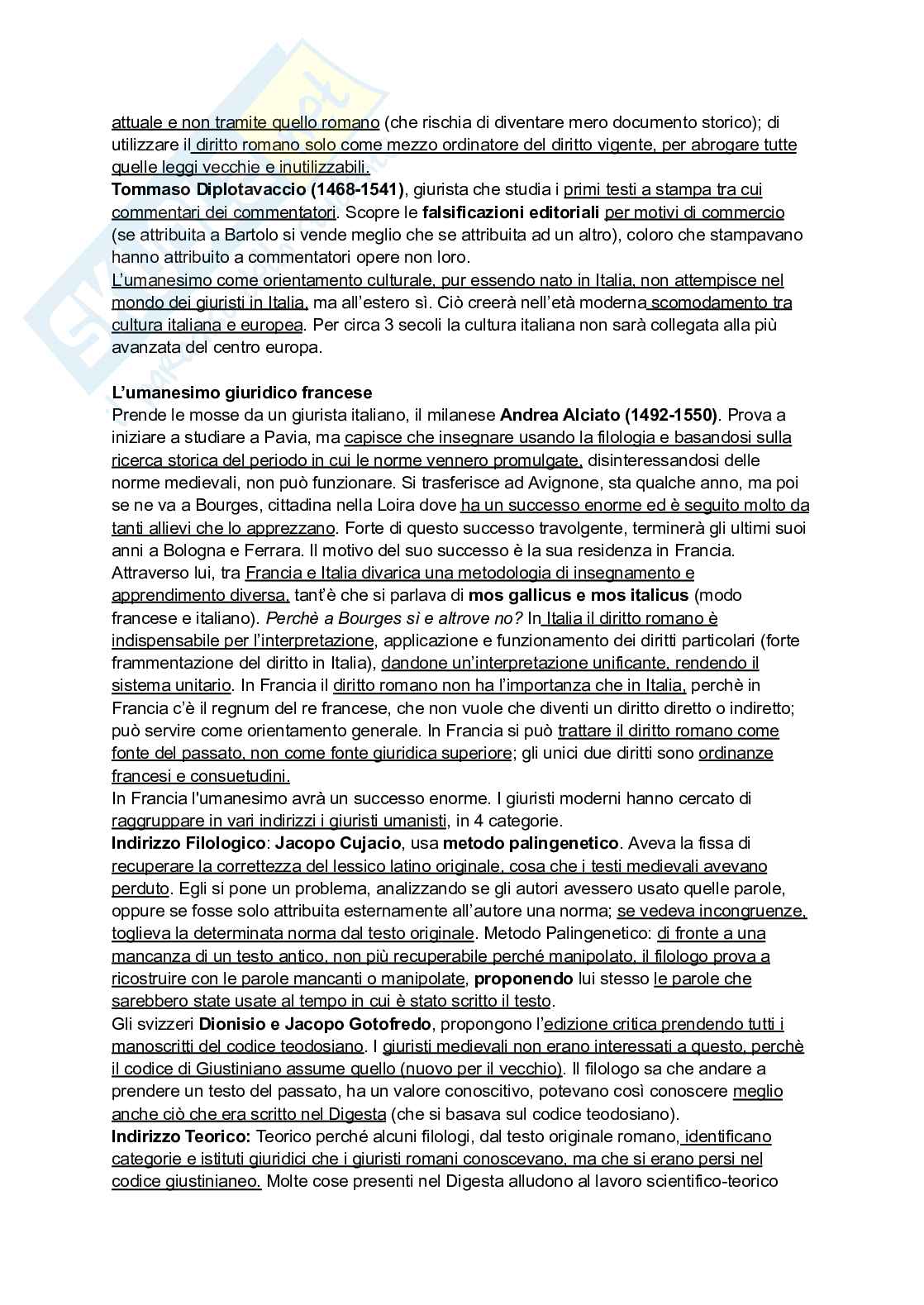 Riassunto esame Storia del diritto medievale e moderno, Prof. Tavilla Elio, libro consigliato Tempi del diritto, Tavilla Pag. 66