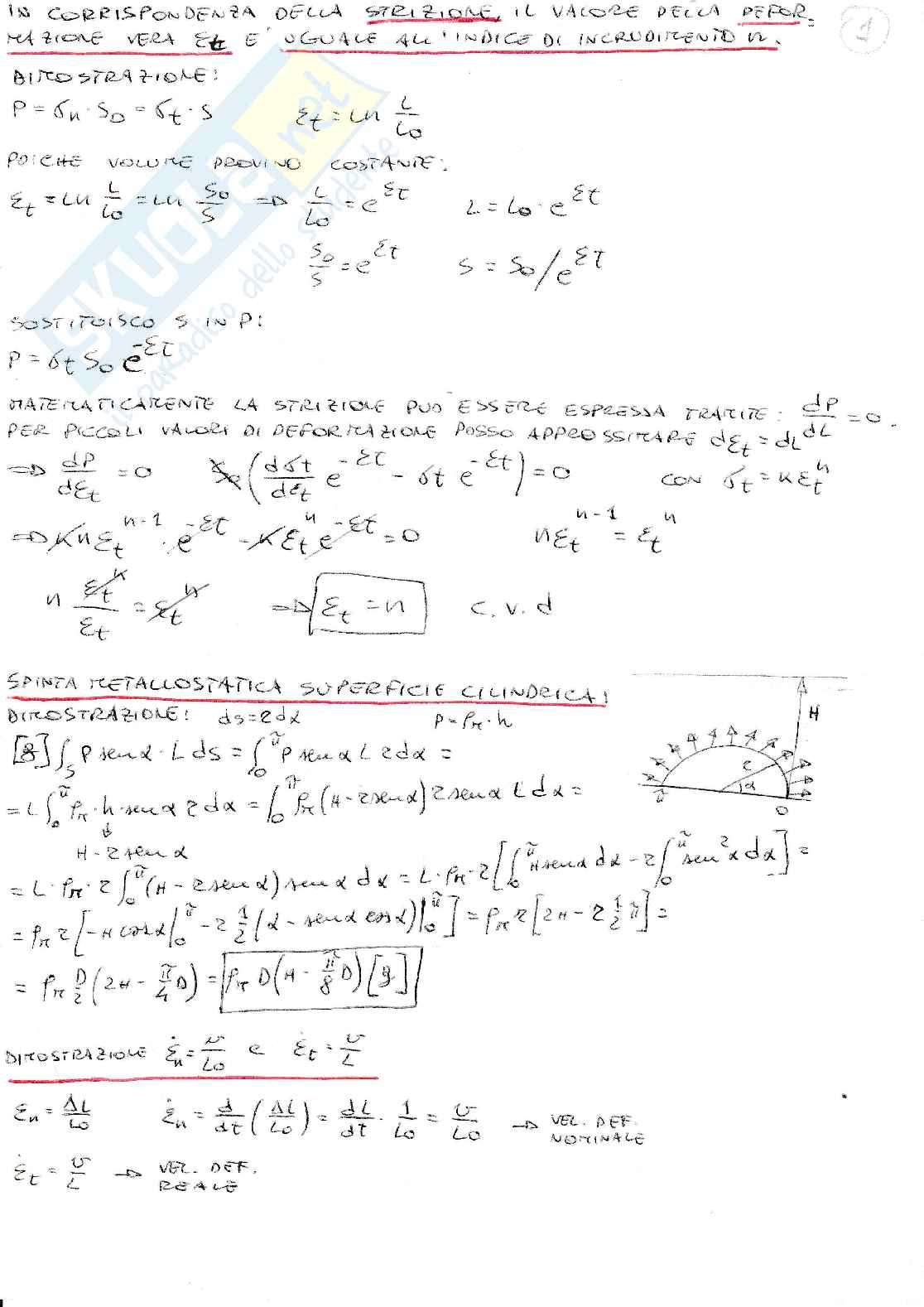 Tecnologia meccanica - dimostrazioni Pag. 11