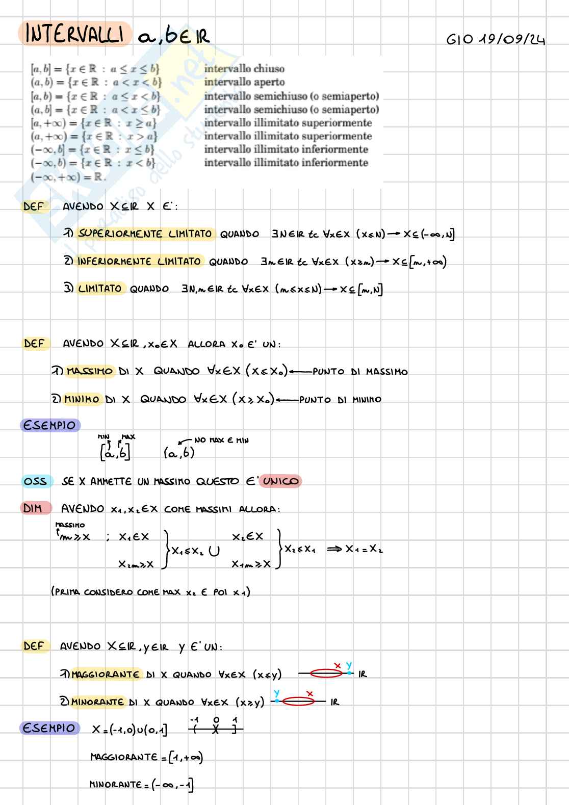 Analisi e geometria I - Introduzione Pag. 6
