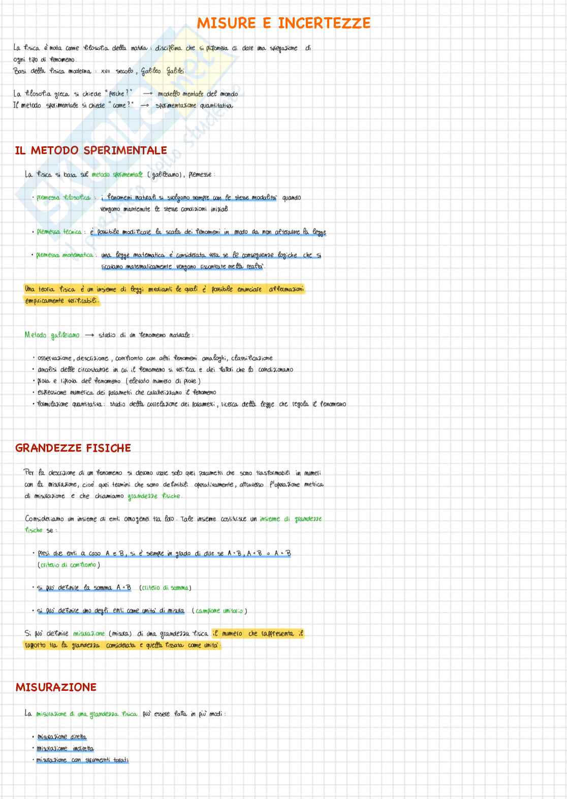 Fisica I, prima parte - Appunti Pag. 6