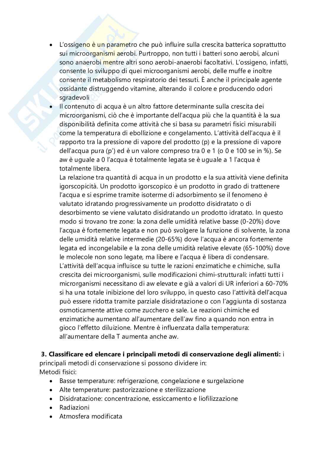 Domande d'esempio esame di tecnologie della ristorazione Pag. 2