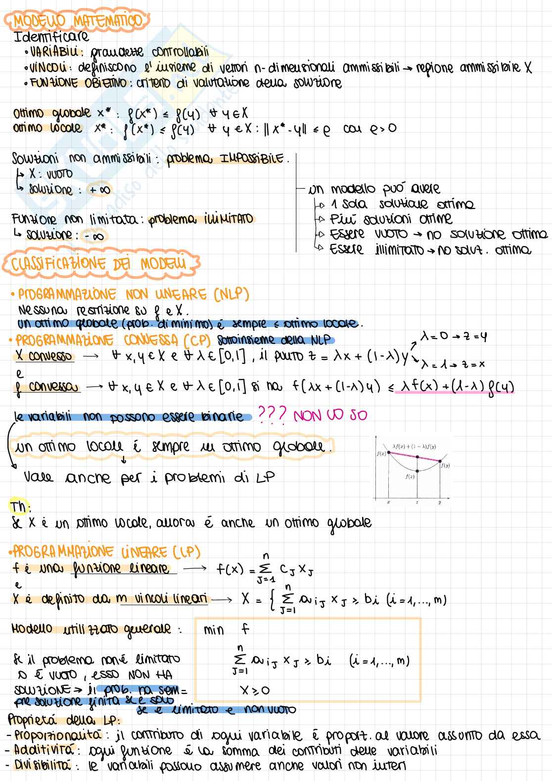 Schema esercizi Ottimizzazione Pag. 1