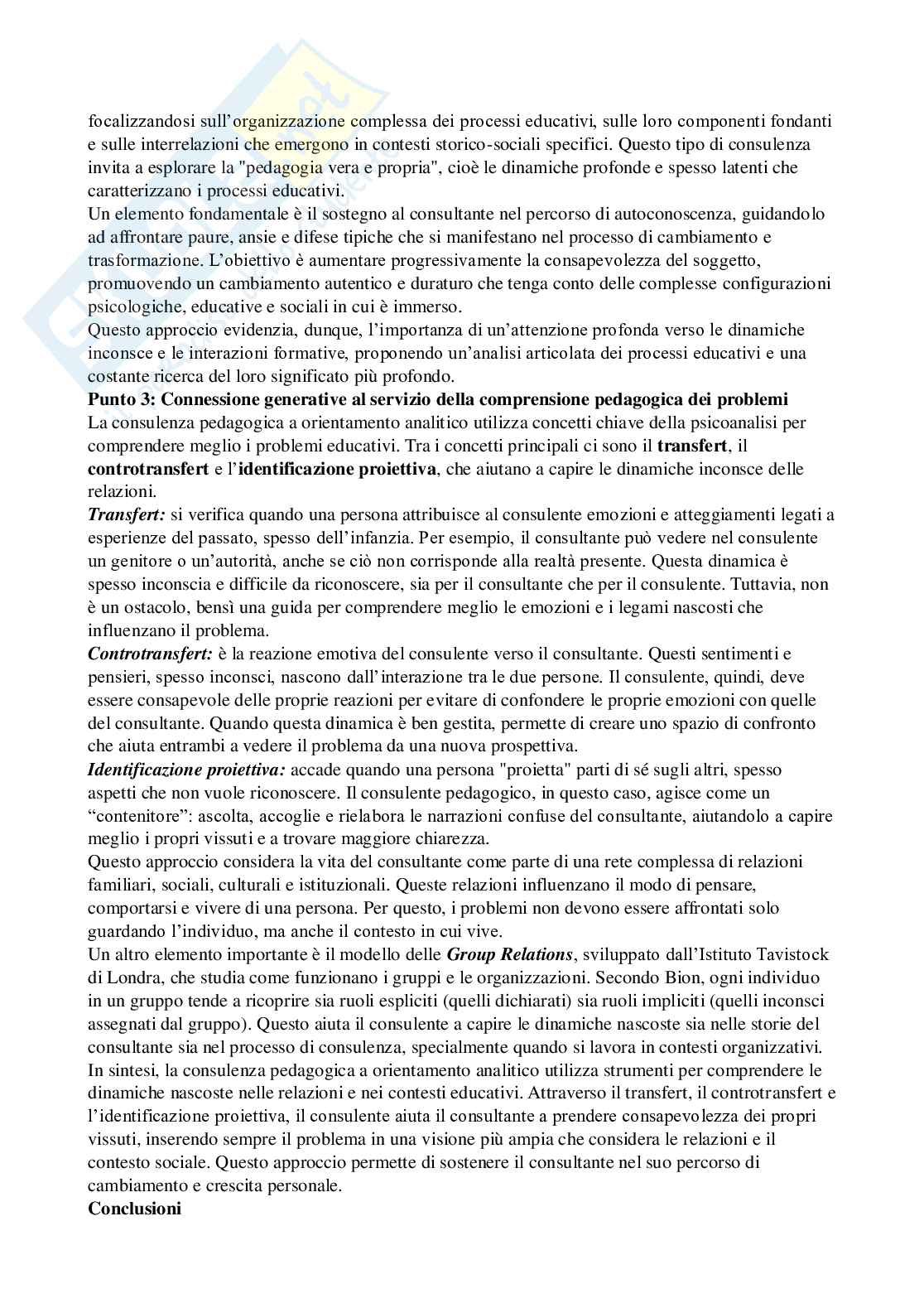 Riassunto esame Pedagogia del lavoro, Prof. Perillo Pascal, libro consigliato Il mestiere di pedagogista , Antonia De Vita, Paola Dusi Pag. 21
