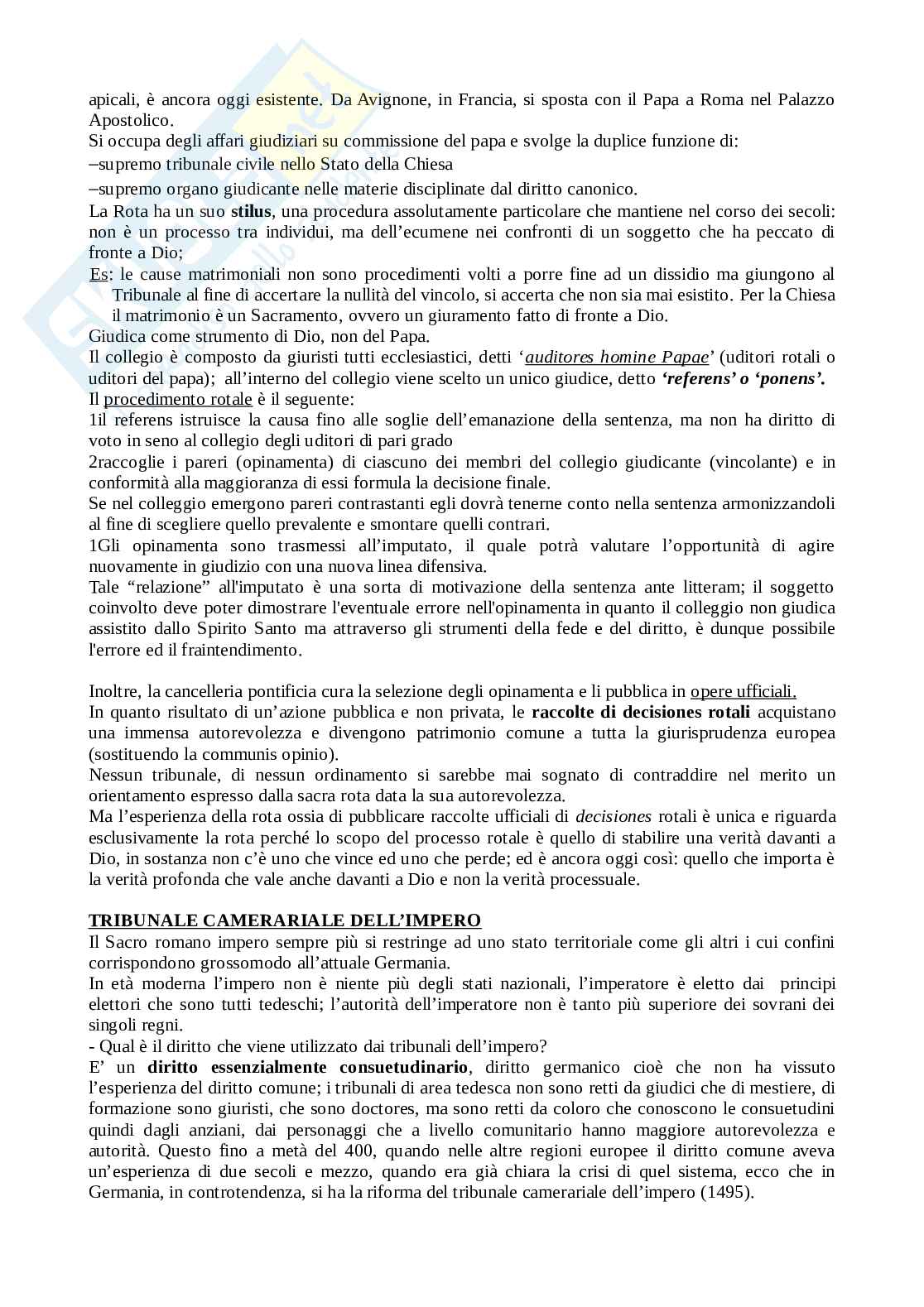 Storia Del Diritto Medievale E Moderno Riassunti