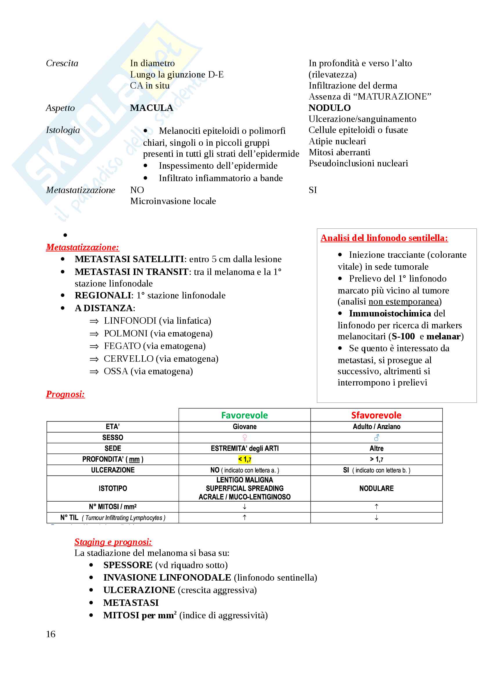 Cute: patologia neoplastica e non Pag. 16