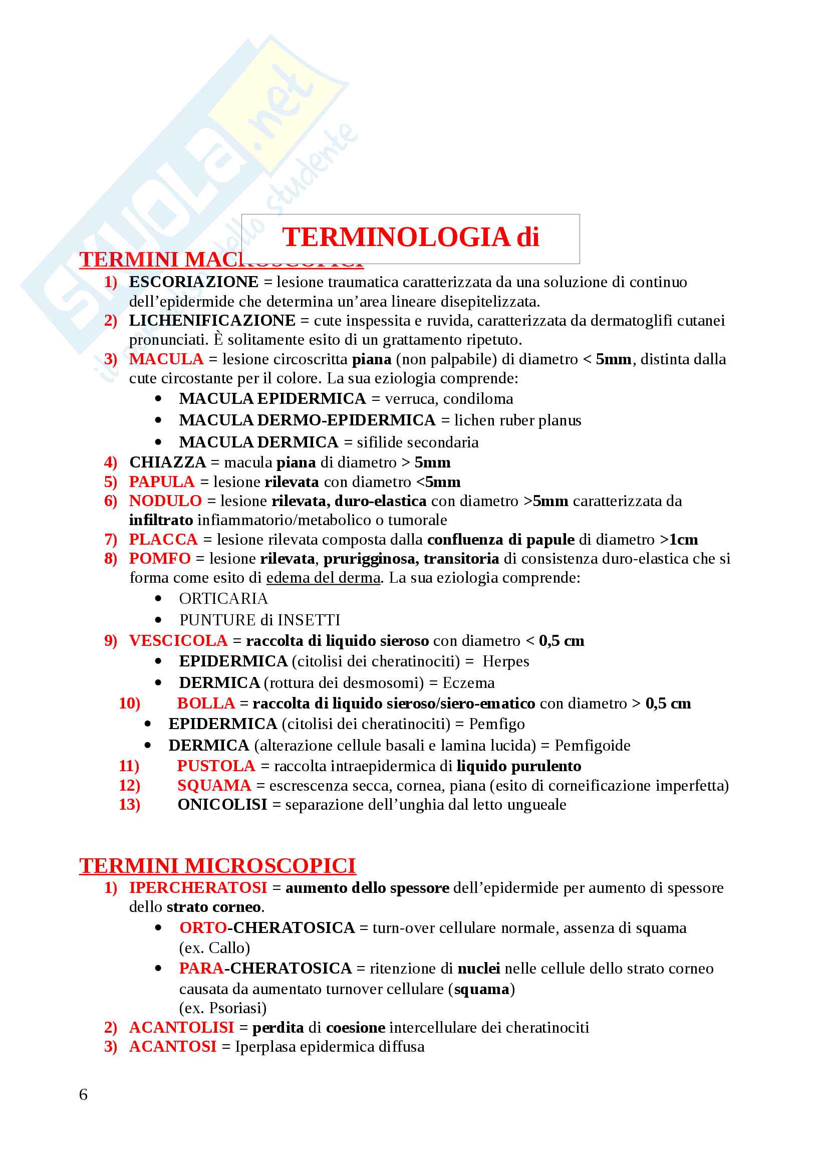 Cute: patologia neoplastica e non Pag. 6