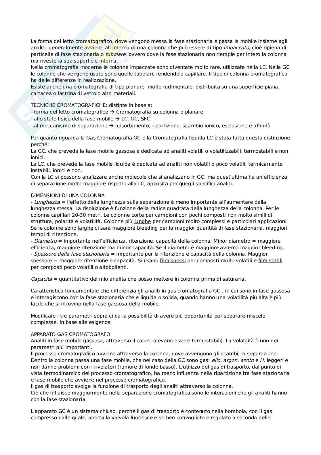 Chimica analitica applicata ai beni culturali Pag. 31