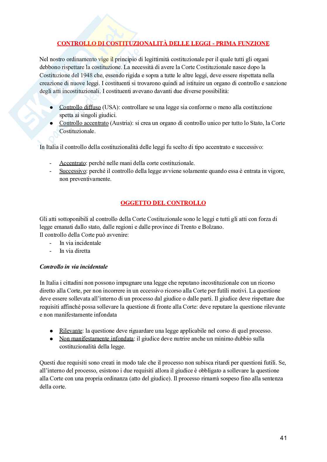 Diritto pubblico Pag. 41