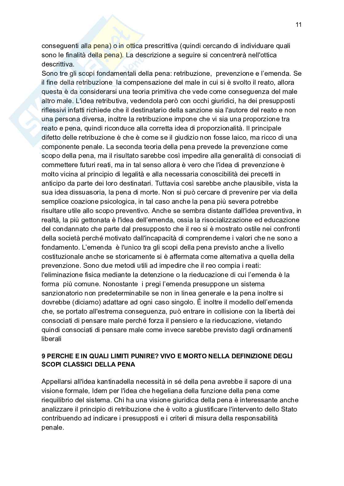 Riassunto esame Diritto penale, Prof. Preziosi Stefano, libro consigliato Le strutture del diritto penale, Fiorella Pag. 11