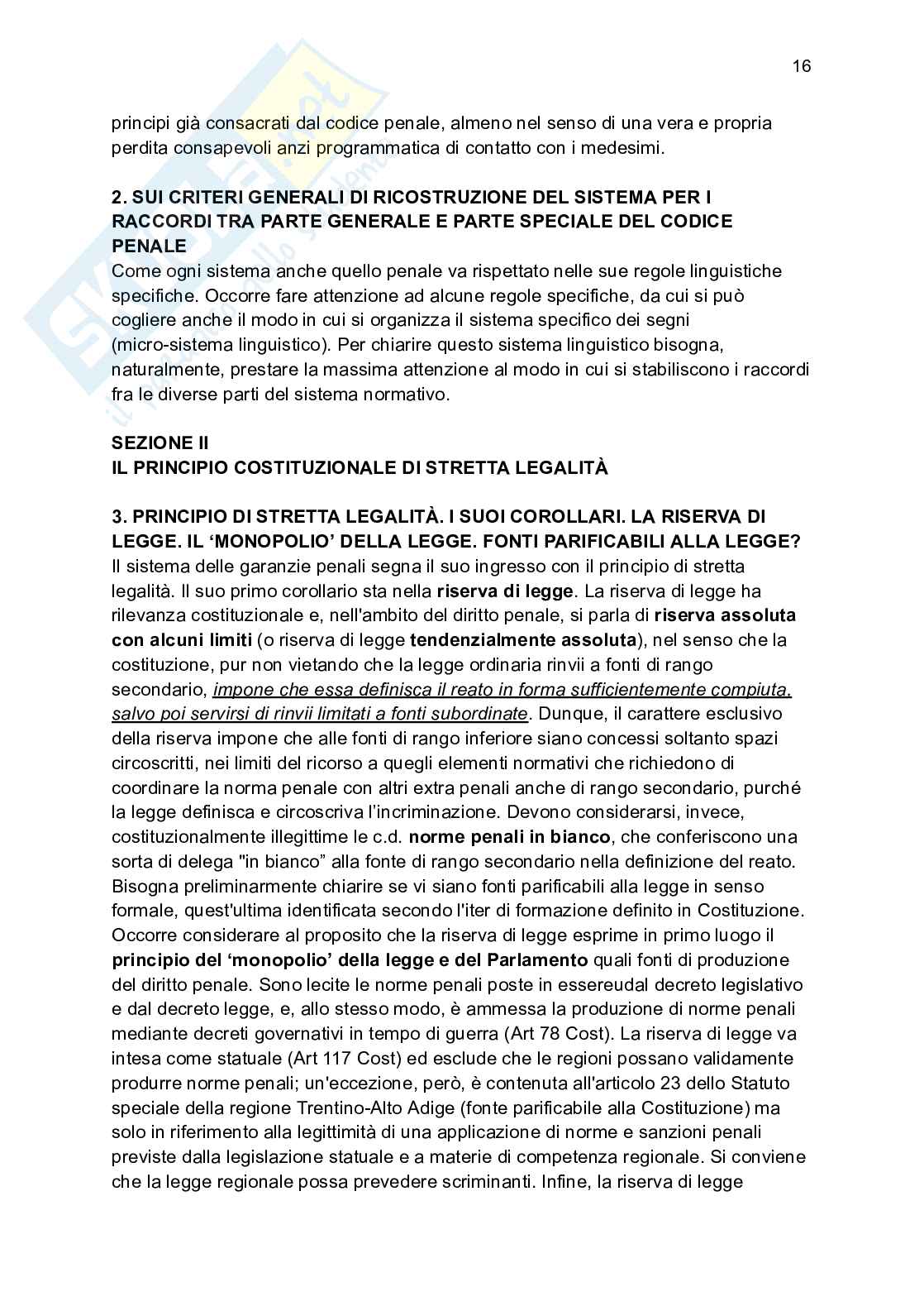 Riassunto esame Diritto penale, Prof. Preziosi Stefano, libro consigliato Le strutture del diritto penale, Fiorella Pag. 16