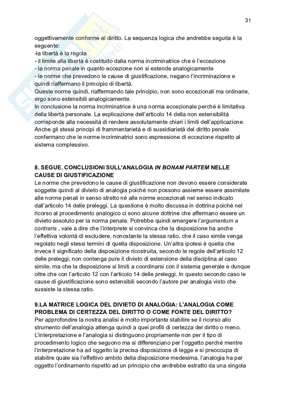 Riassunto esame Diritto penale, Prof. Preziosi Stefano, libro consigliato Le strutture del diritto penale, Fiorella Pag. 31