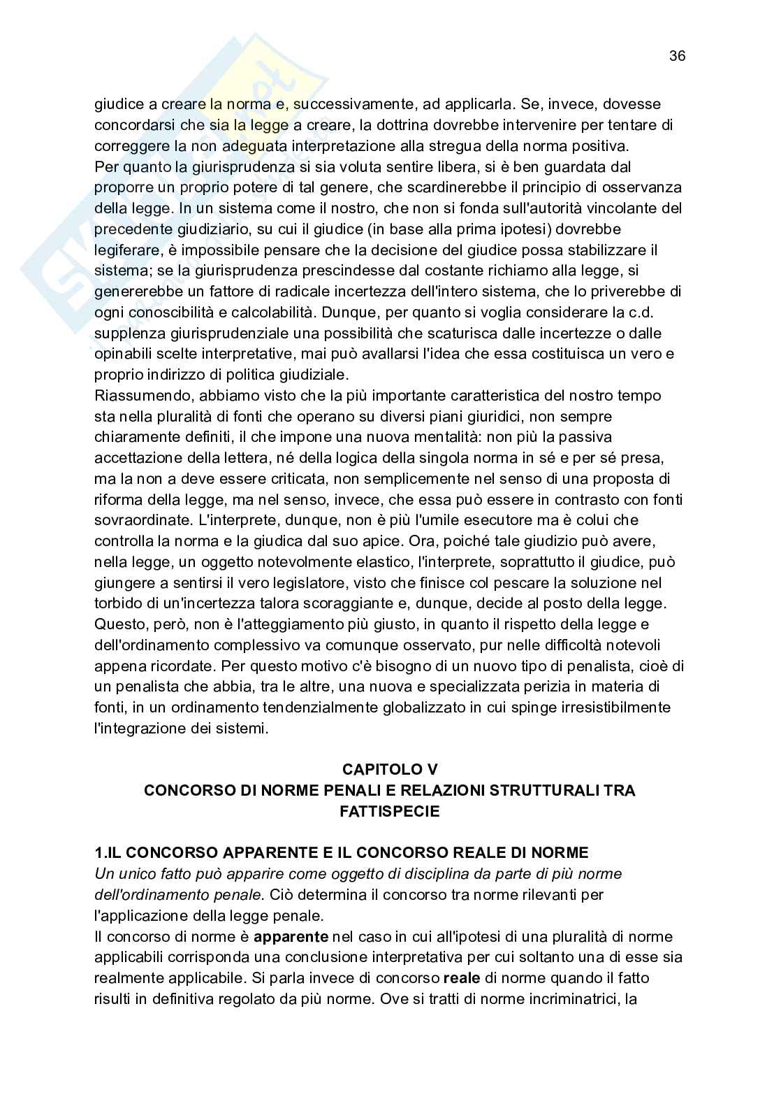 Riassunto esame Diritto penale, Prof. Preziosi Stefano, libro consigliato Le strutture del diritto penale, Fiorella Pag. 36