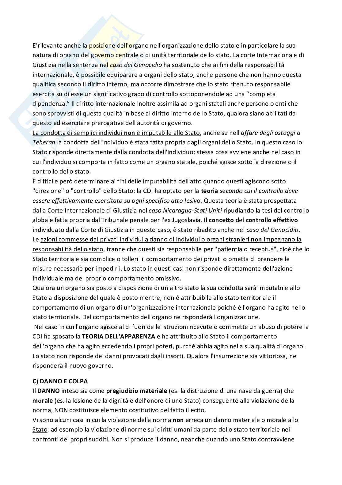Riassunto esame Diritto internazionale , Prof. Mancini Marina, libro consigliato Diritto internazionale, riferimento cap. 14, Ronzitti  Pag. 2