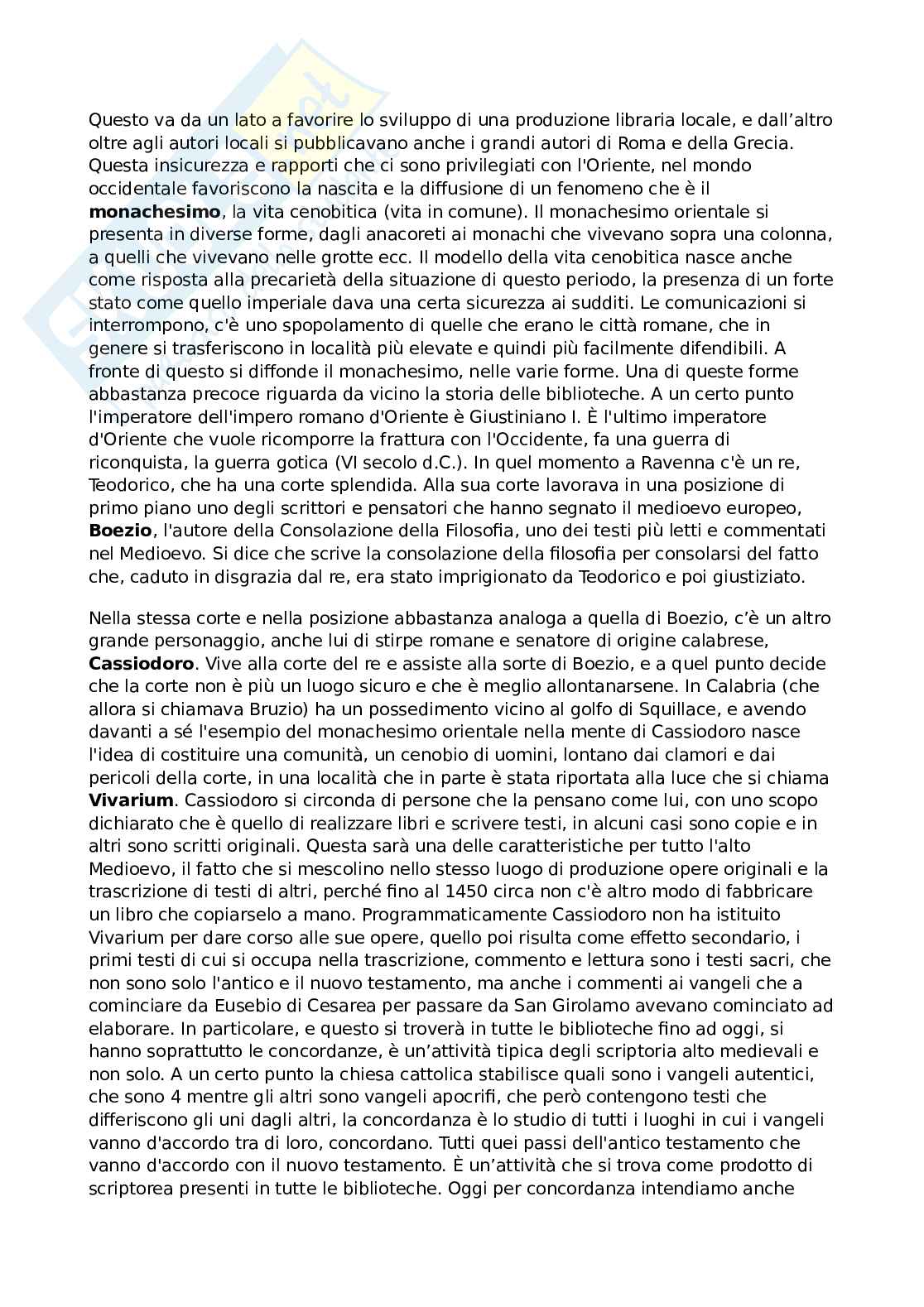 Appunti di Storia del libro e delle biblioteche Pag. 6