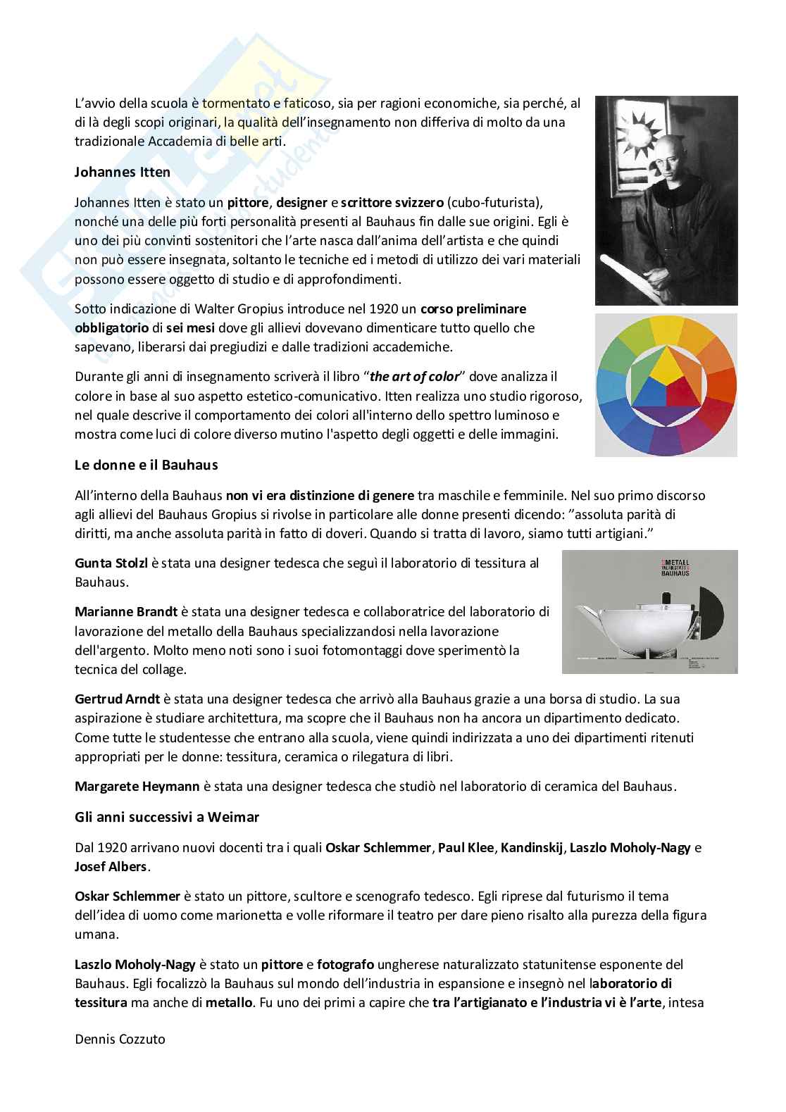 Riassunto esame Storia del design, Prof. Petroni Marco, libro consigliato Manuale di storia del design, Domitilla Vardi, Vanni Pasca Pag. 16