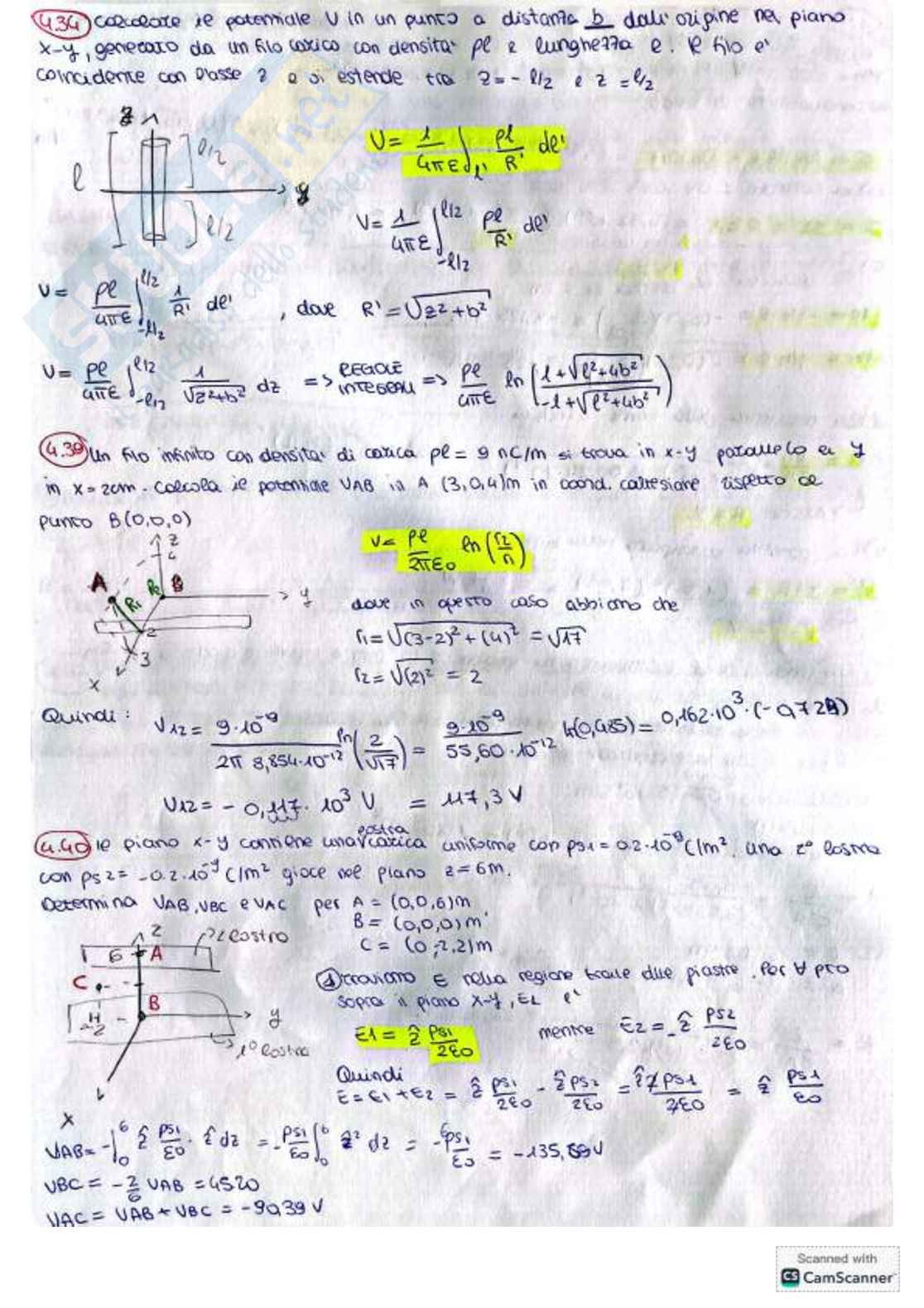 Esercizi\prove d'esame svolte di Fondamenti di elettromagnetismo Pag. 21