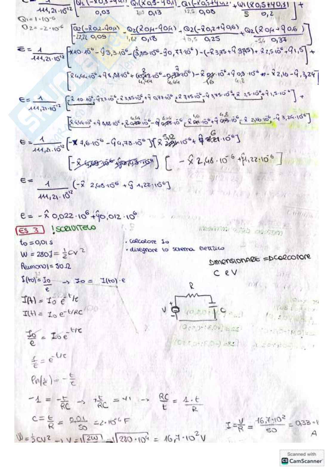 Esercizi\prove d'esame svolte di Fondamenti di elettromagnetismo Pag. 46