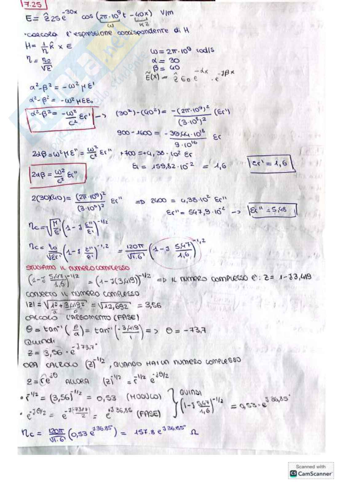 Esercizi\prove d'esame svolte di Fondamenti di elettromagnetismo Pag. 71