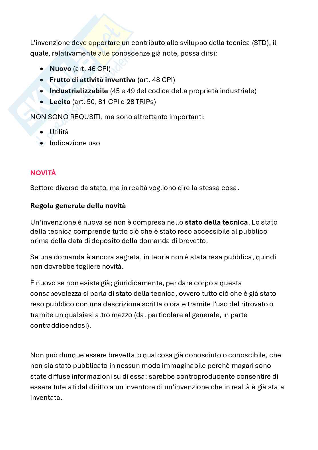 Diritto industriale   Pag. 11