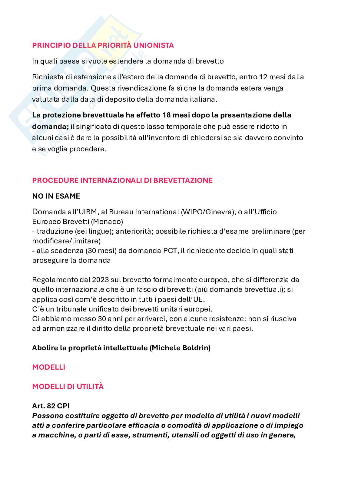 Diritto industriale   Pag. 36