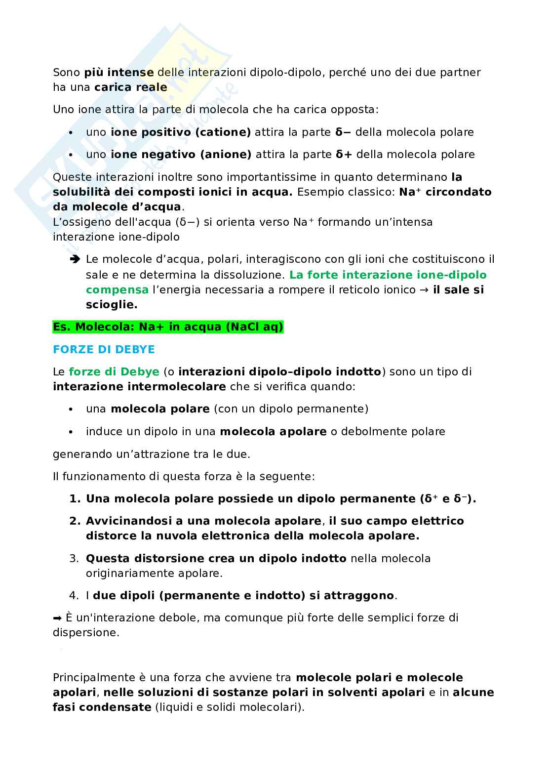 Forze intermolecolari Pag. 2