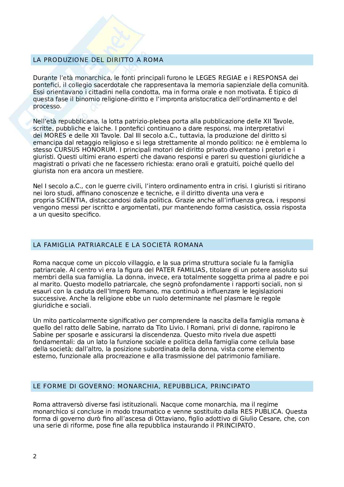 Appunti lezioni di Diritto romano Pag. 2