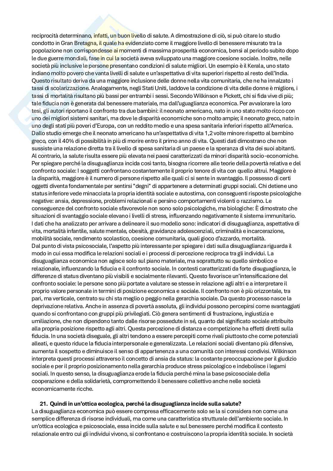 Prove d'esame di Metodi e tecniche d’intervento in psicologia di comunità Pag. 11