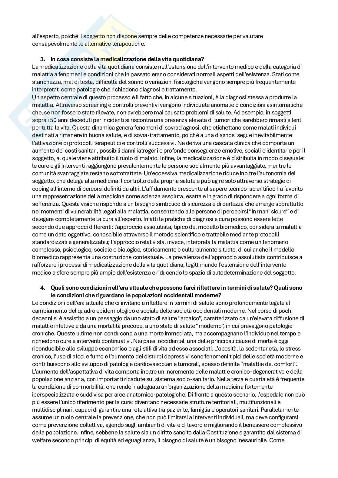Prove d'esame di Metodi e tecniche d’intervento in psicologia di comunità Pag. 2