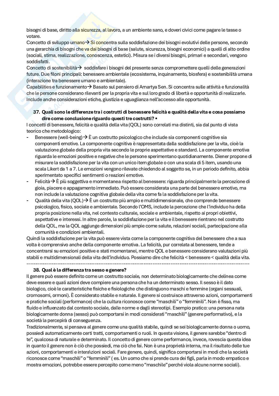 Prove d'esame di Metodi e tecniche d’intervento in psicologia di comunità Pag. 21