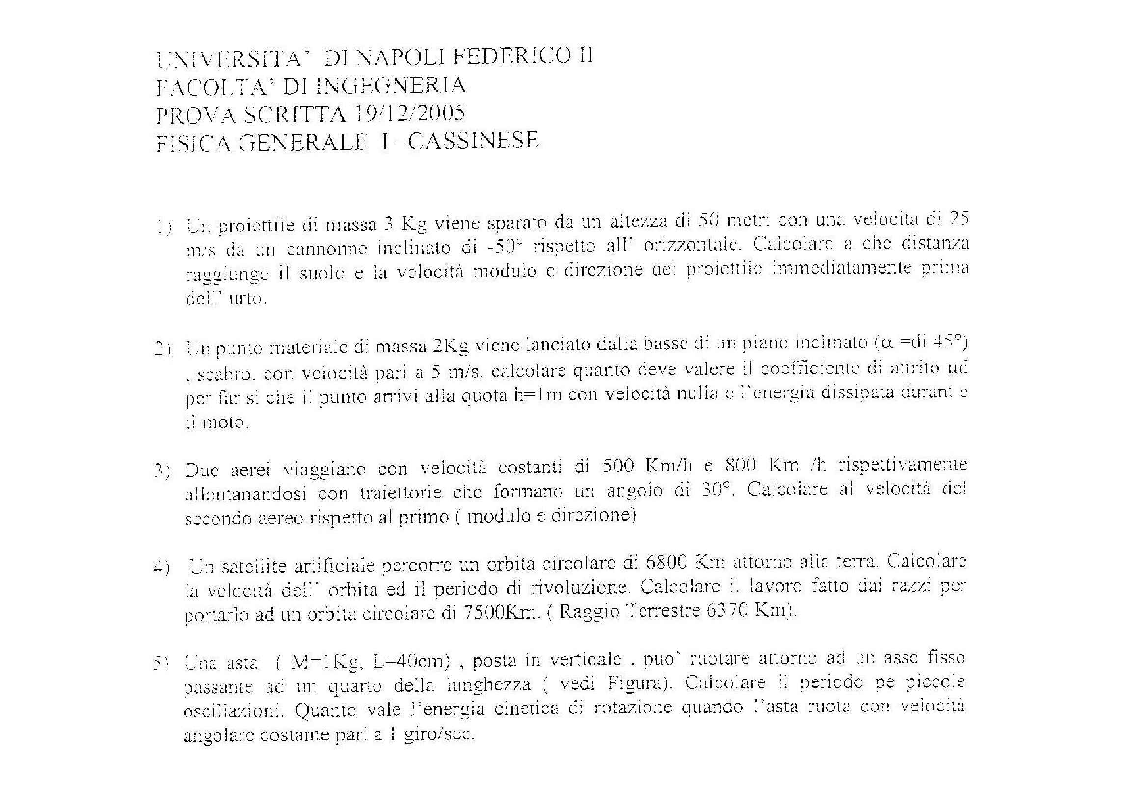 Fisica Generale - Quesiti vari Pag. 1