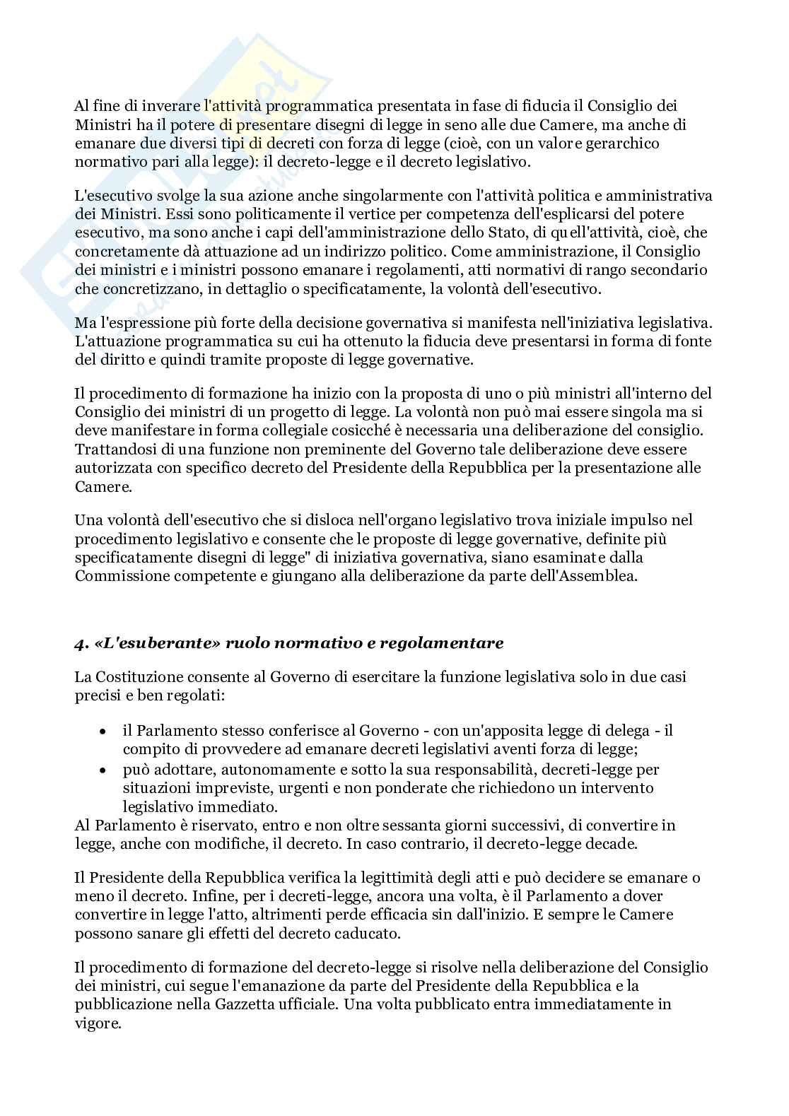 Parlamento, Governo e Presidente della repubblica Pag. 11