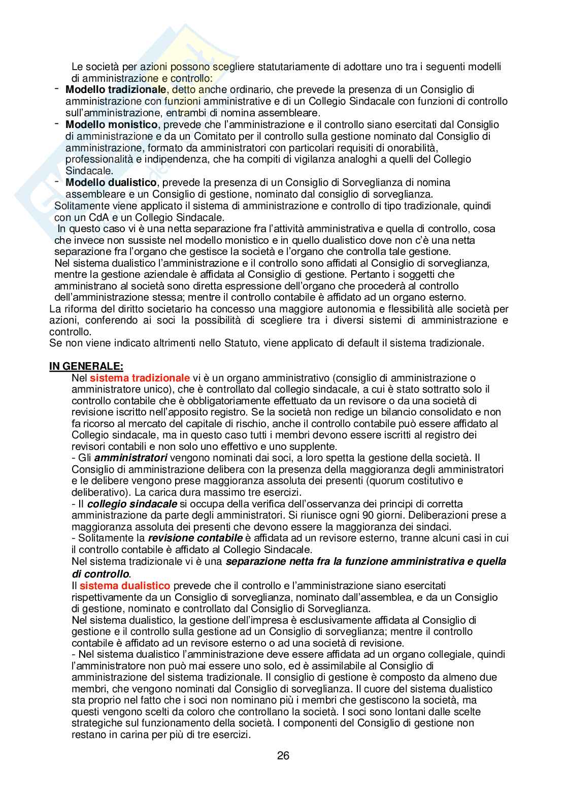 Domande orale Diritto commerciale  Pag. 26