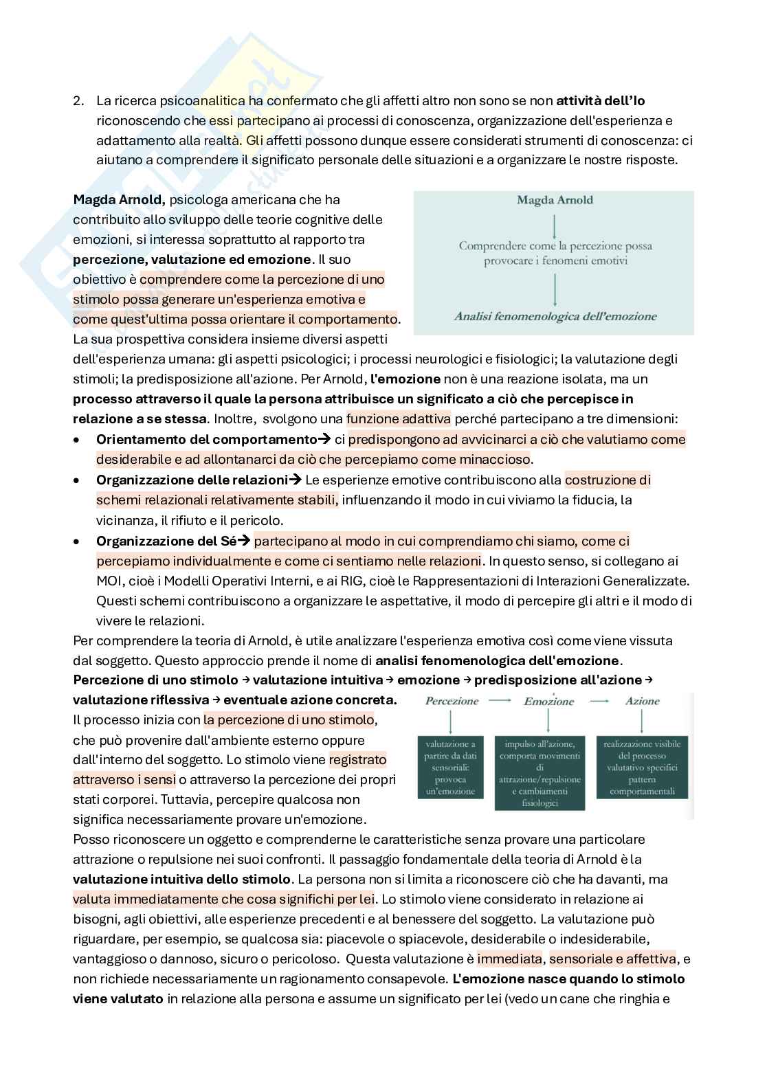 Riassunto esame Psicosomatica, Prof. Granieri Antonella, libro consigliato Corporeo, affetti e pensiero, Granieri Pag. 21