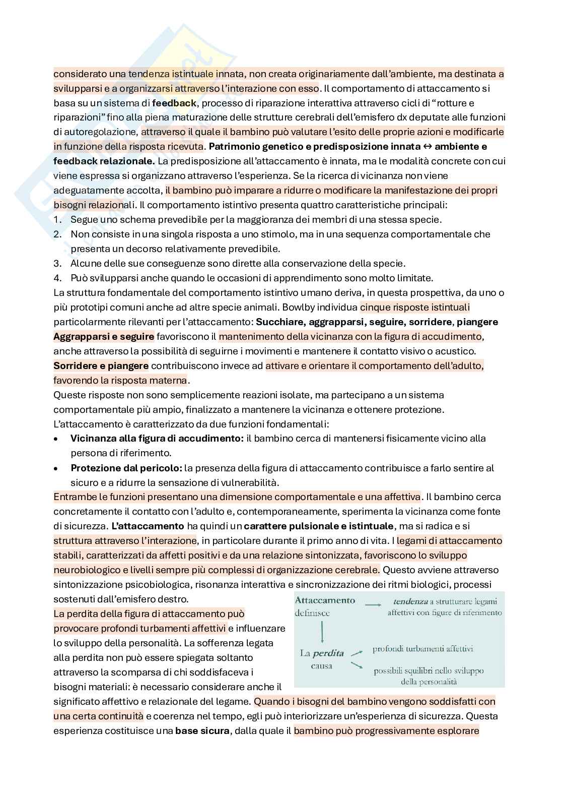Riassunto esame Psicosomatica, Prof. Granieri Antonella, libro consigliato Corporeo, affetti e pensiero, Granieri Pag. 36