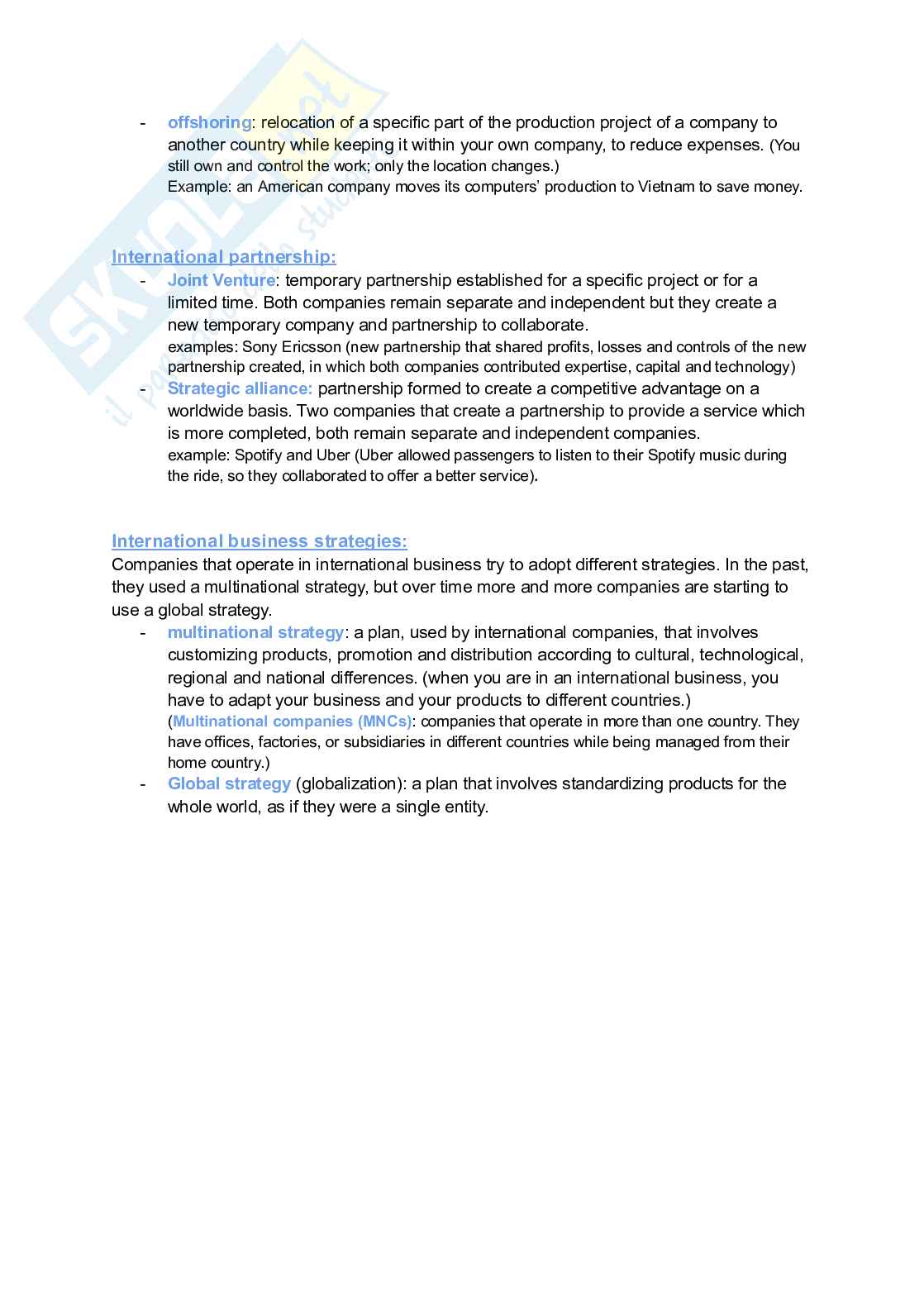 Appunti esame Management and principles of accounting Pag. 11