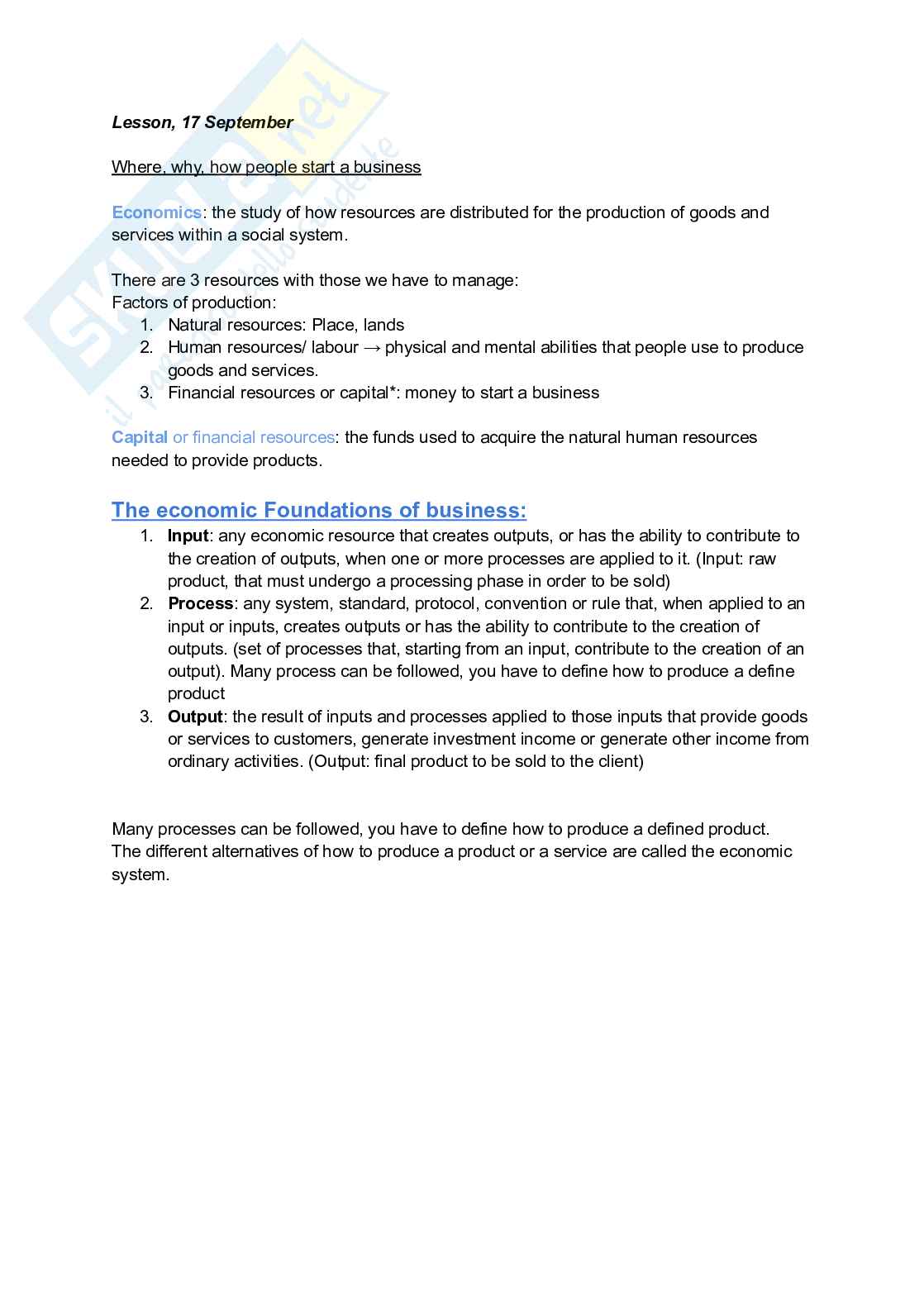 Appunti esame Management and principles of accounting Pag. 2