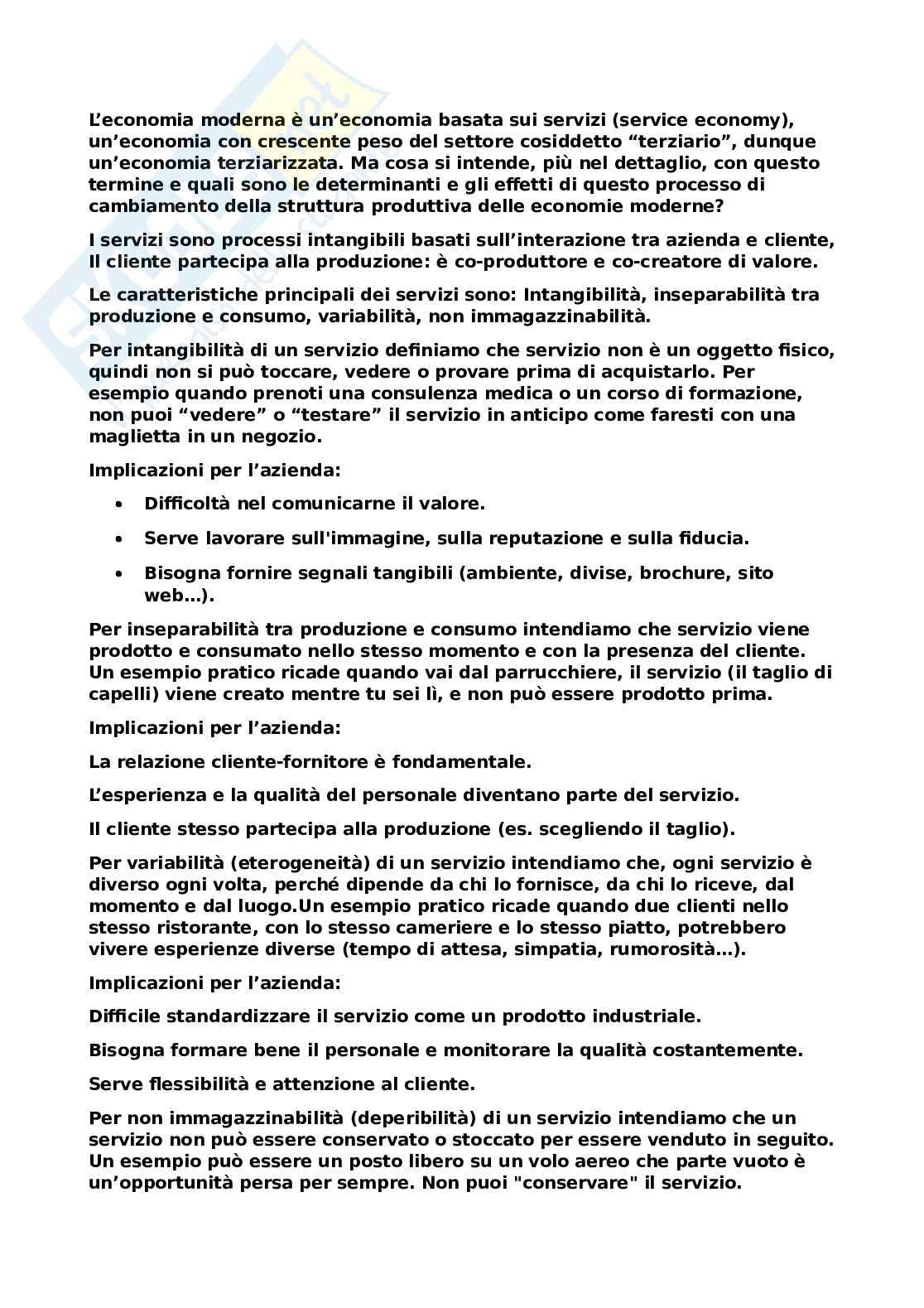 Appunti per esame di Economia e gestione di impresa Pag. 1