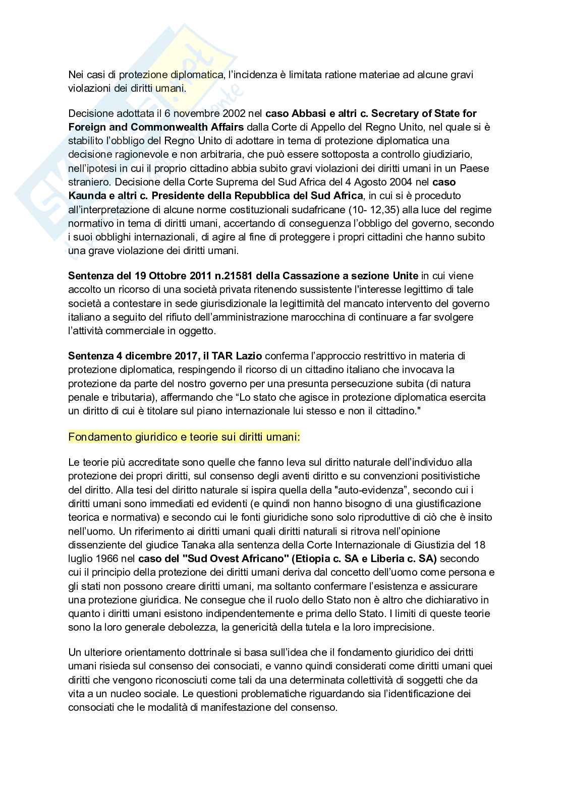 Tutela dei diritti umani Pag. 2